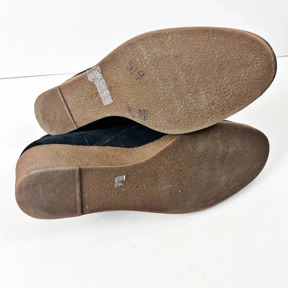 2/$14 Lucky Brand Suede Wedge Boots